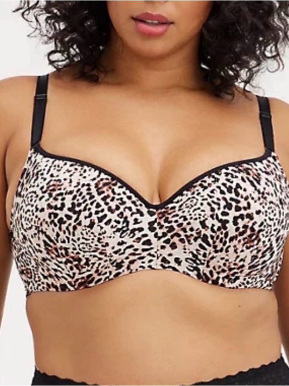 NWT Torrid Lightly Lined Full Coverage Balconette Leopard Design Bra Size 42C